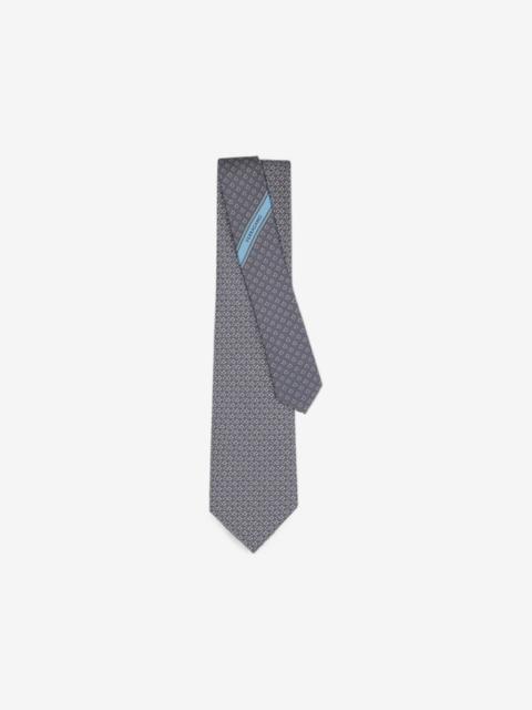 FERRAGAMO Gancini square-print silk tie