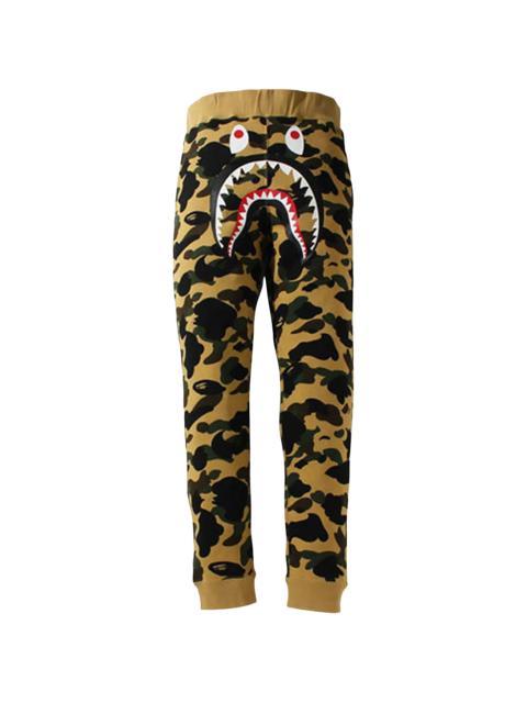 A BATHING APE® 1st Camo Shark Slim Fit Sweatpants "Yellow" 1H80 152 012 YELLOW