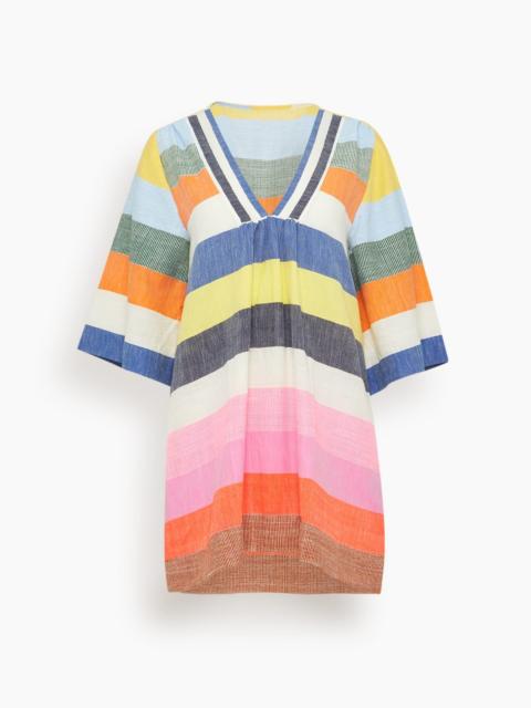 lemlem Belkis V-Neck Caftan in Pariti Fiesta