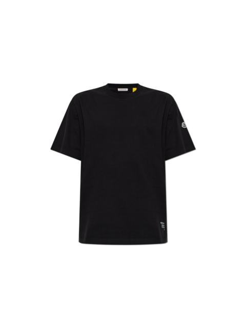 Moncler MONCLER $450 Black Cotton T-Shirt New & Authentic (Men's siz