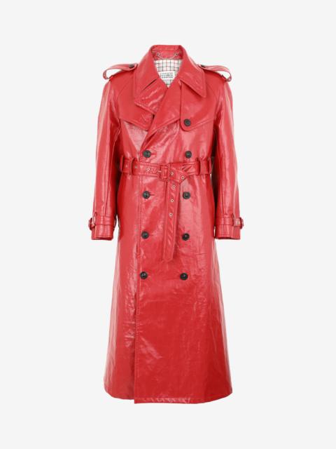 Maison Margiela Faux leather trench coat