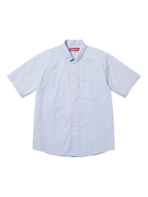 Supreme Supreme SS26 Gingham S/S Shirt 'Blue' SUP-SS26-356-BLU