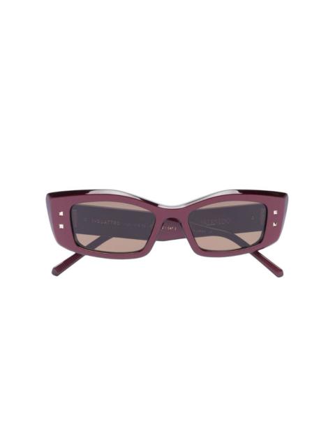 Valentino rectangular-frame sunglasses