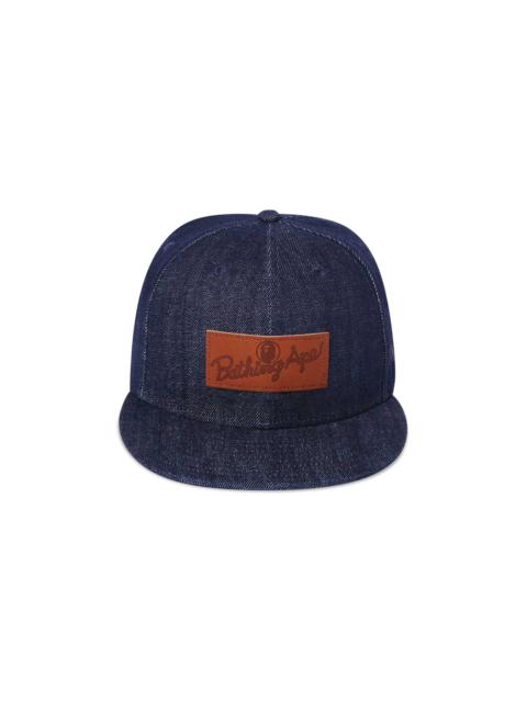 BAPE x New Era Leather Patch 9FIFTY Snapback Cap 'Navy/Indigo'