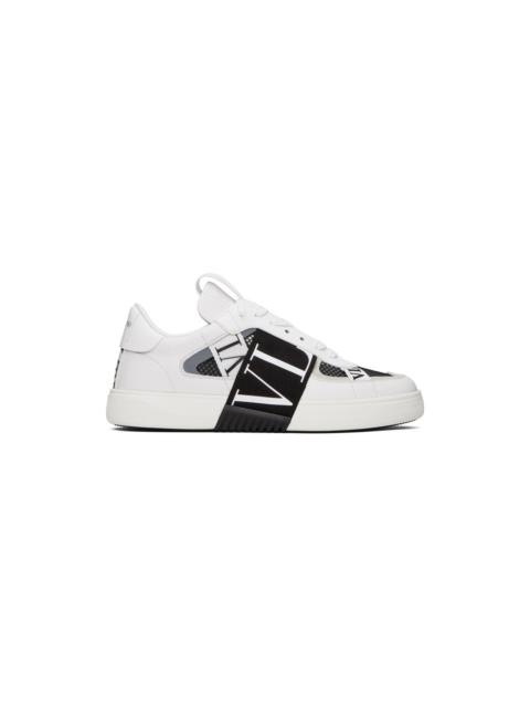 White & Black VL7N Sneakers