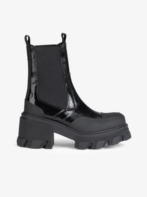 GANNI CLEATED HEELED MID CHELSEA BOOTS