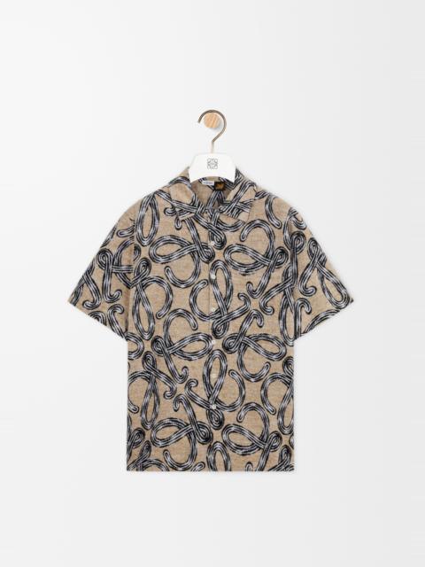 Loewe Short sleeve shirt in terry cotton jacquard