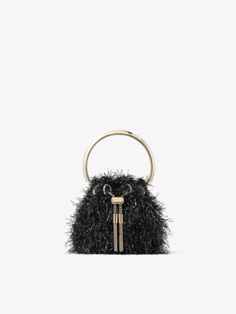 JIMMY CHOO Micro Bon Bon
Black Tinsel Mini Bag