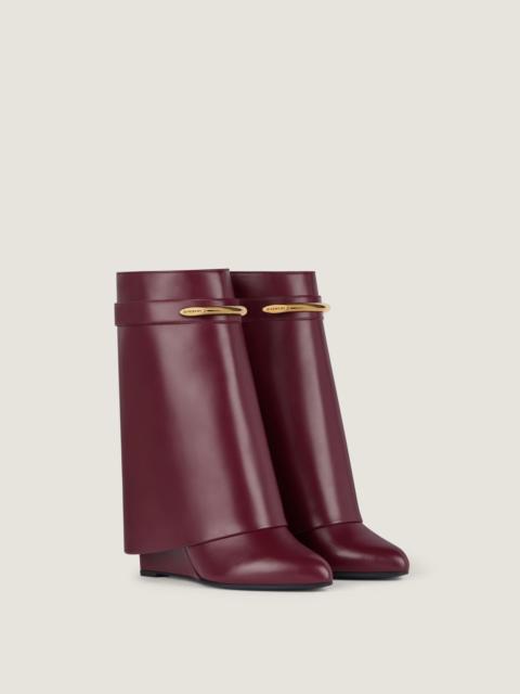 Givenchy SHARK ANKLE BOOTS IN LEATHER