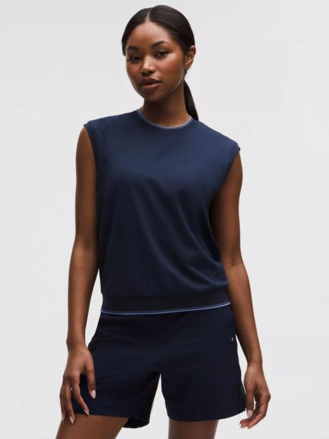 lululemon Pique Relaxed-Fit Crewneck Golf Tank Top *Golf L