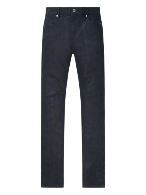 RTA waxed-coated jeans