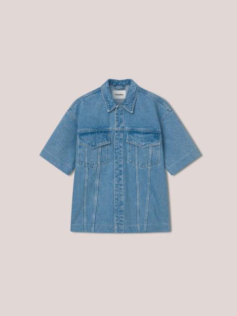 Nanushka NIKO - Upcycled denim shirt - Light Wash