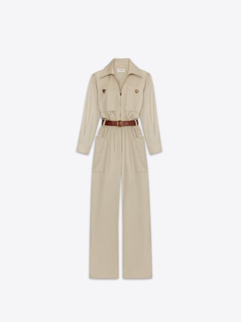 jumpsuit in cotton twill