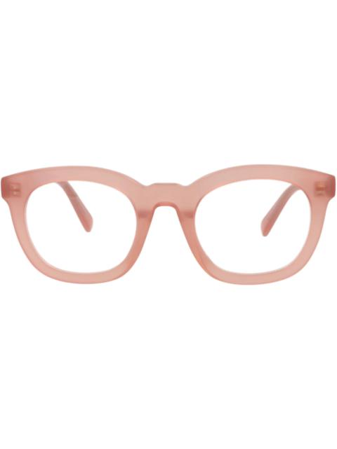CELINE Celine Round-Frame Acetate Optical Frames Pink Pink Transparent (CL5004IN-48-074)