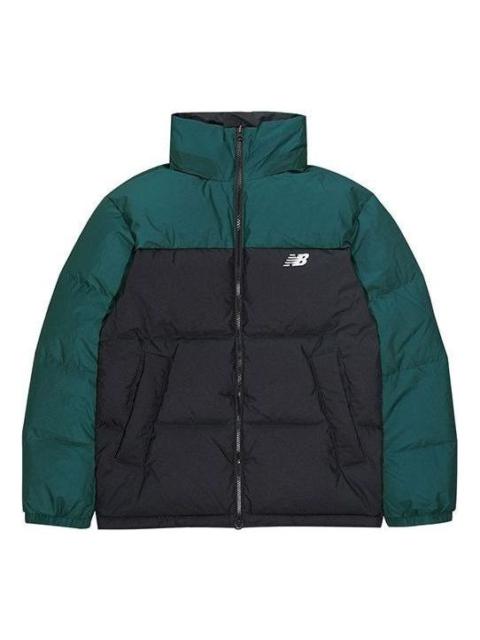New Balance Classic Trend Two Sides Puffer Jacket 'Black Green' NP943043-GRN