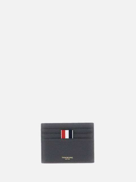 Thom Browne Soft Pebble-Grain Leather Card Holder