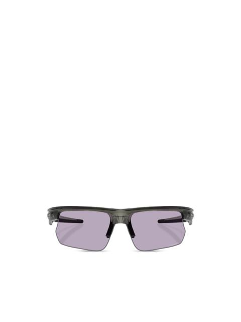 OAKLEY Bisphaera semi-rim rectangle-frame sunglasses