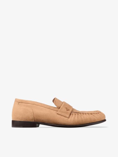 JIMMY CHOO Ellis Loafer F Toffee Suede Loafers