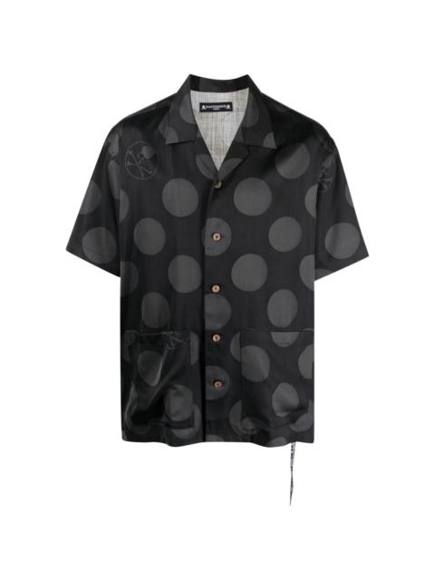 mastermind JAPAN polka-dot silk shirt