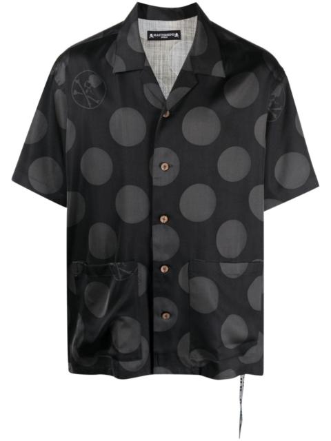 mastermind JAPAN polka-dot silk shirt