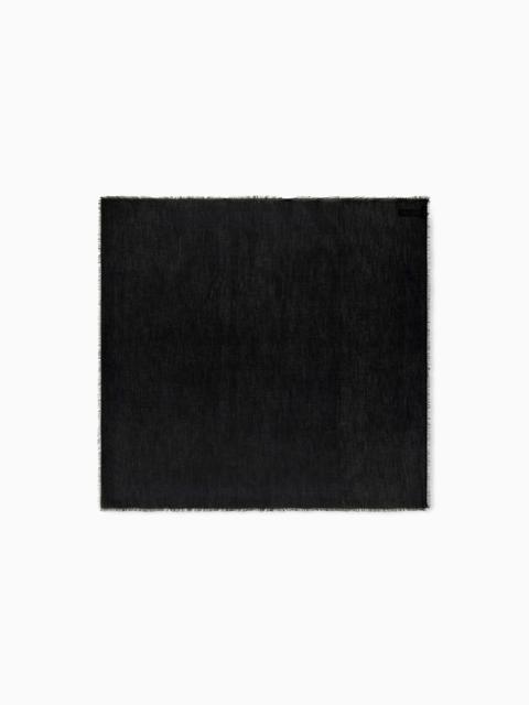 EMPORIO ARMANI MODAL BLEND SCARF WITH JACQUARD LOGO SIGNATURE CAPSULE