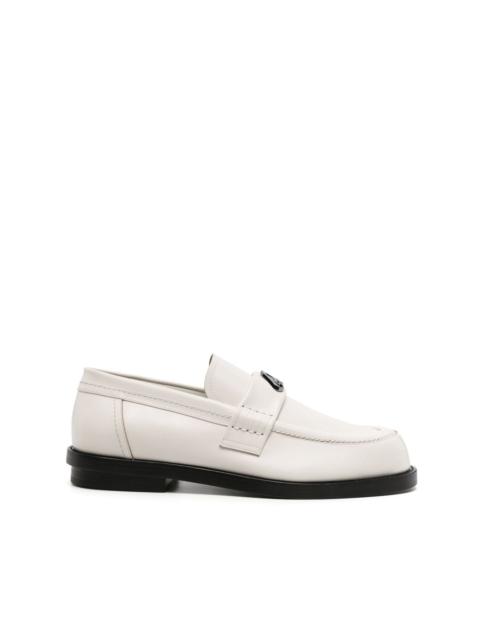 Alexander McQueen Seal-plaque leather loafers