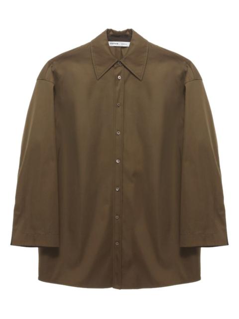 button-down oversized shirt