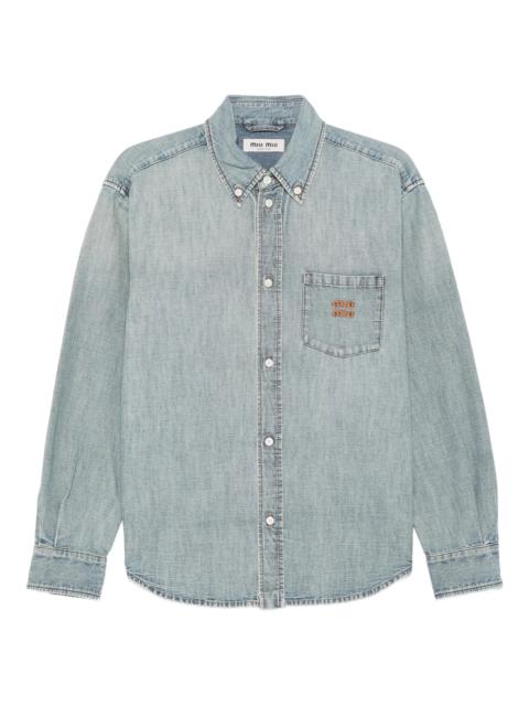 Miu Miu Miu Miu Buttoned Chambray Shirt