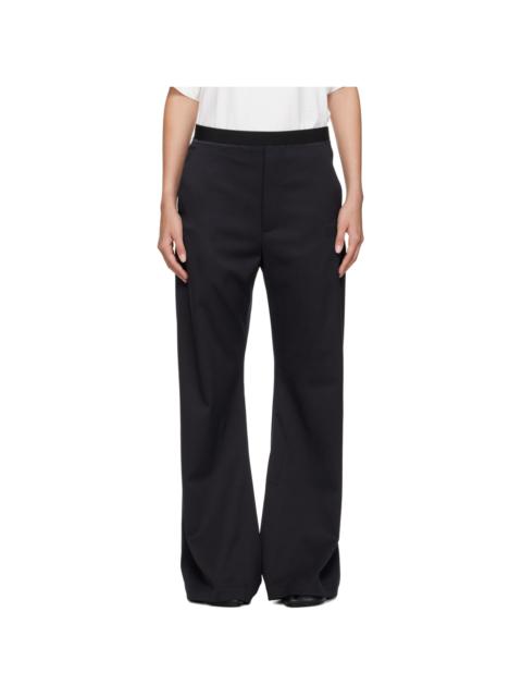 MM6 Maison Margiela Navy Elasticized Trousers