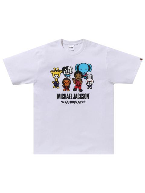 BAPE x Michael Jackson Baby Milo Tee 'White'