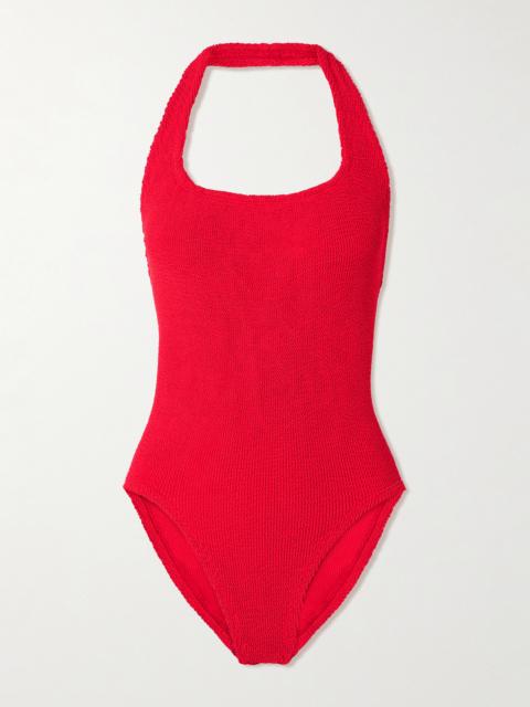 Hunza G Sandy Original Crinkle Halterneck Swimsuit