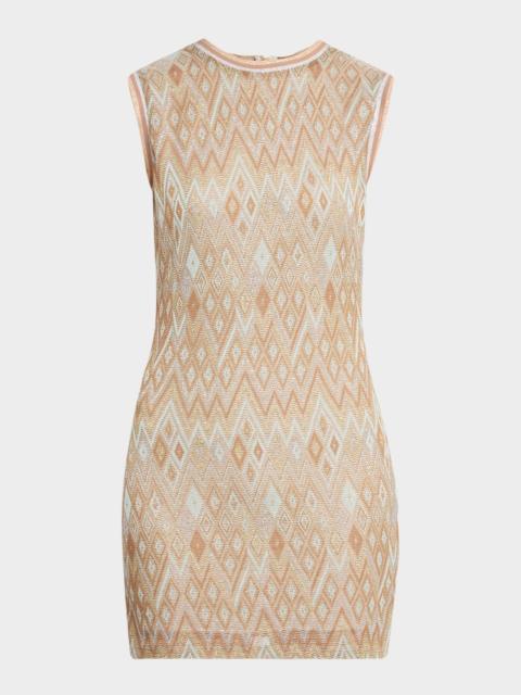 RAMY BROOK Nevaeh Diamond Knit Mini Dress