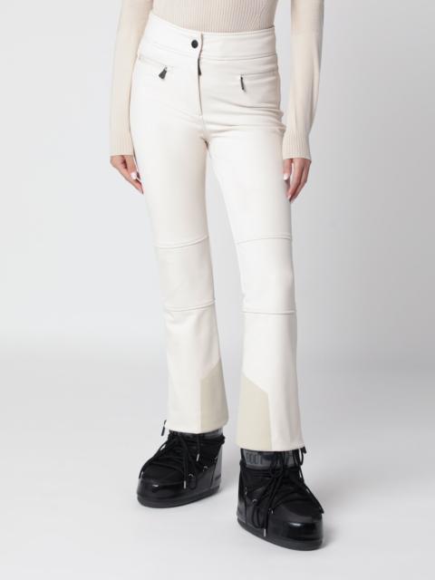 Moncler Grenoble Ivory ski trousers in technical fabric