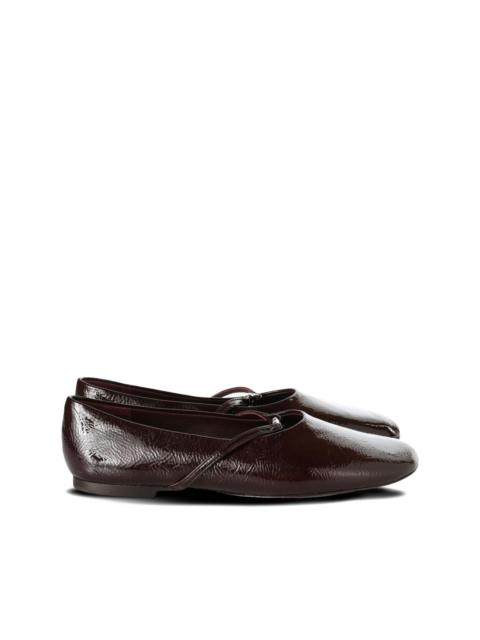 TORY BURCH leather ballet flats