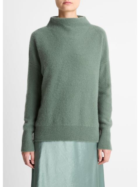 Vince Plush Cashmere Funnel-Neck Sweater