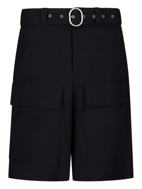 Jil Sander belted shorts