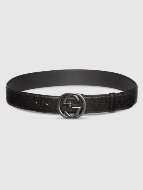GUCCI GG belt with Interlocking G buckle