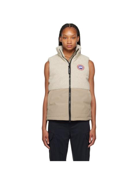 Canada Goose Beige Elora Down Vest