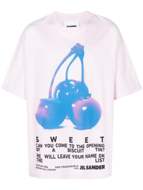 slogan-print cotton T-shirt