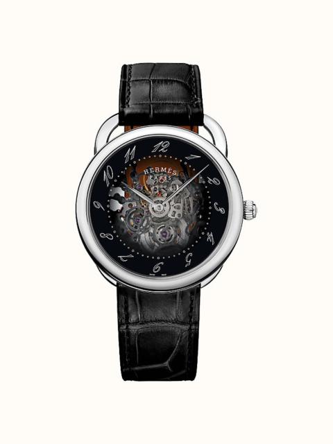 Hermès Arceau Squelette watch, 40 mm