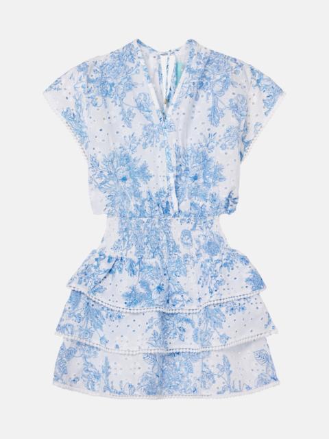 MELISSA ODABASH Jess broderie anglaise cotton minidress
