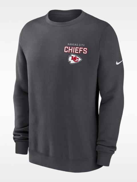 Nike Kansas City Chiefs Draw Block Club Men's Nike NFL Pullover Crew
