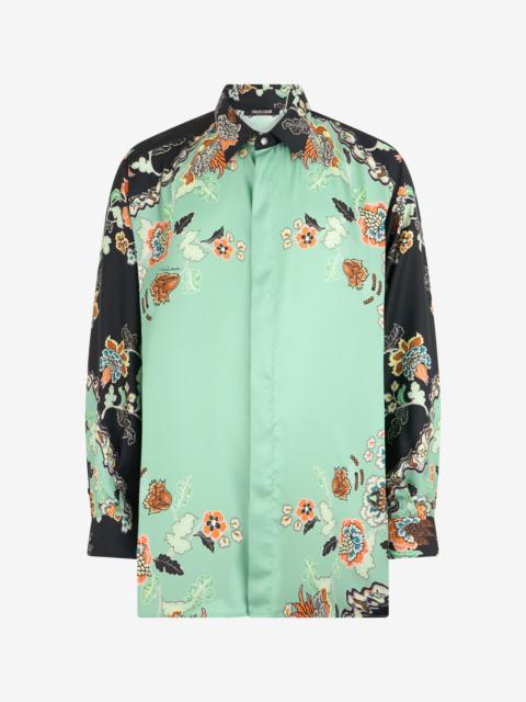Roberto Cavalli Kimono Print Shirt
