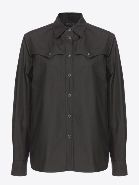 POPLIN SHIRT WITH POINTED YOKE
