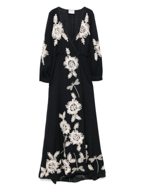 forte_forte floral-embroidered maxi dress
