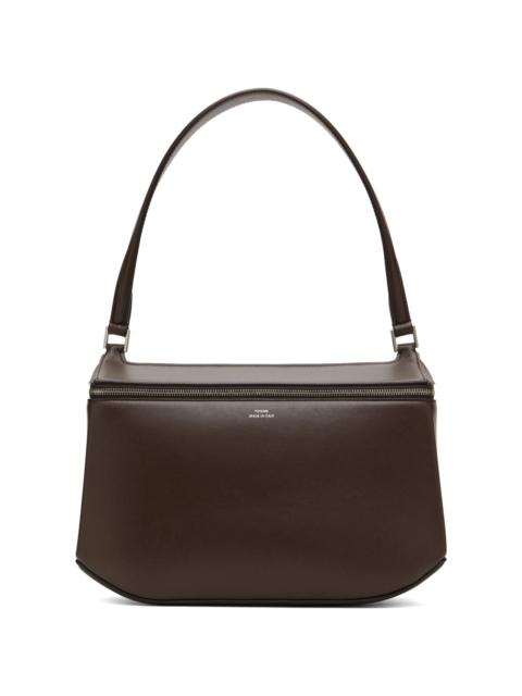 TOTEME Brown Clip Leather Shoulder Bag