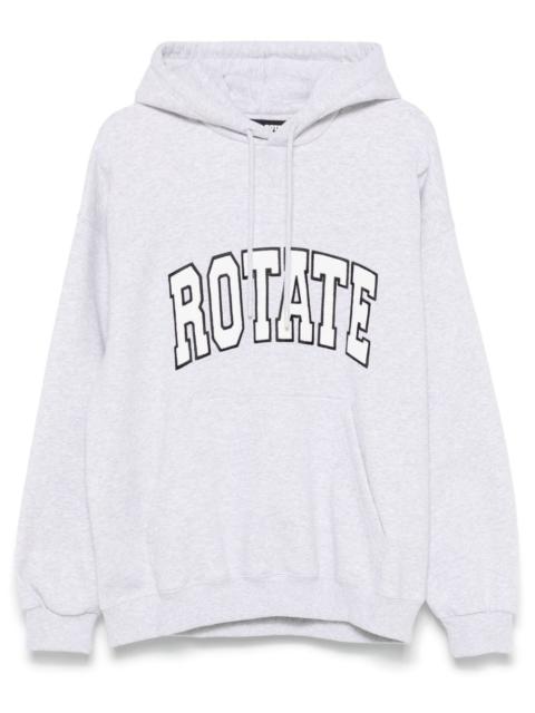 ROTATE logo-embroidered hoodie
