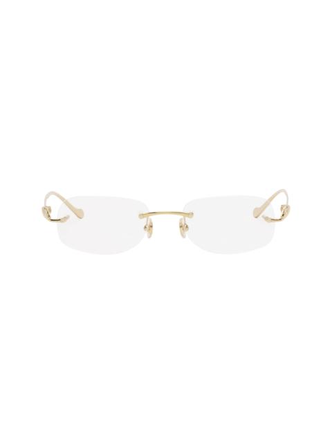Cartier Gold Rimless Glasses