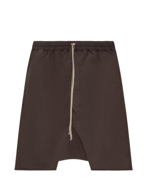 Rick Owens DRKSHDW Drawstring Pods raw-hem shorts
