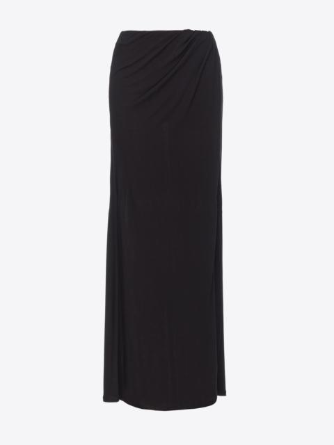 LONG CREPE INTERLOCK SKIRT